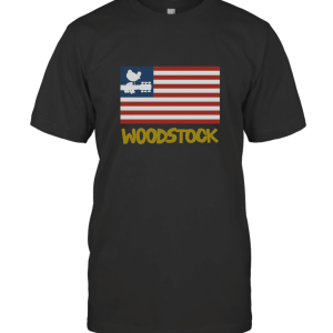 Woodstock Men's Distressed Flag T-Shirt