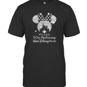 Walt Disney World 50th Anniversary Disney Vacation Shirt Dw 50th Anniversary Magic Kingdom Disney Castle Shirt Mickey Ears Disney Nh43 T-Shirt