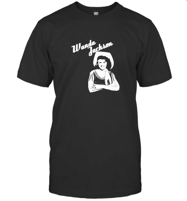 WANDA JACKSON country queen Black T-Shirt