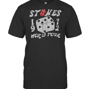 The Rolling Stones 1972 Tour Dice Tongue Logo T-Shirt