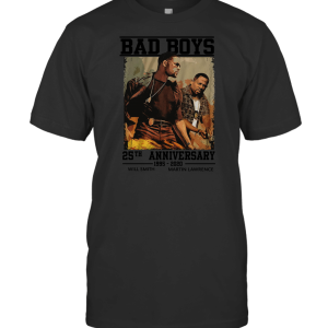 Bad Boys 25th Anniversary Smith Lawrence 1995 2020 Customized Handmad 2 T-Shirt