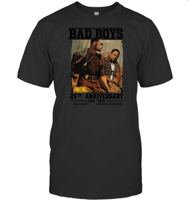 Bad Boys 25th Anniversary Smith Lawrence 1995 2020 Customized Handmad 2 T-Shirt