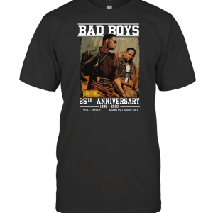 Bad Boys 25th Anniversary Smith Lawrence 1995 2020 Customized Handmad 3 T-Shirt
