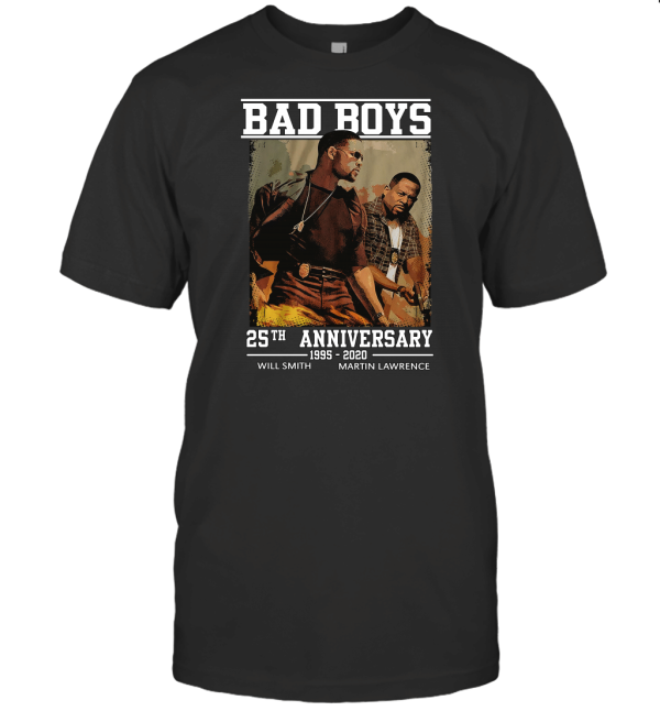 Bad Boys 25th Anniversary Smith Lawrence 1995 2020 Customized Handmad 3 T-Shirt