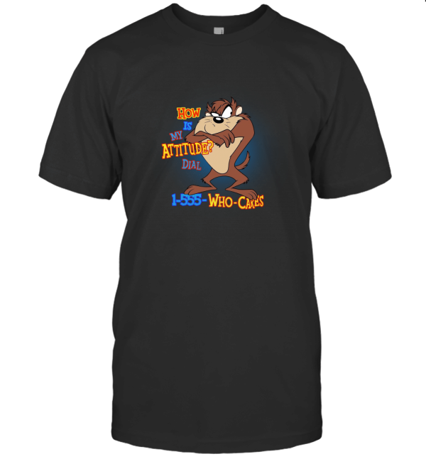 Vintage 90s shirt TAZ tasmanian devil LOONEY TUNES bad attitude T-Shirt