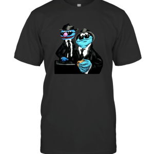 Vintage 90s the blue brothers parody the blues brothers sesame street characters cookie monster  T-Shirt