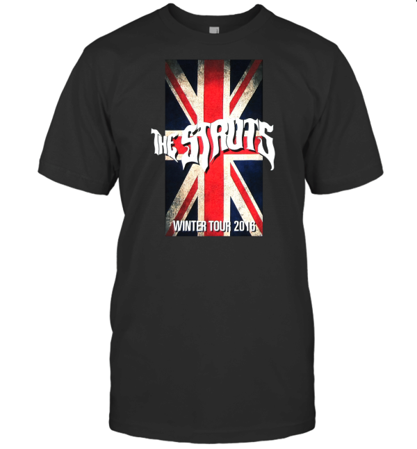 The Struts Distressed Flag Logo 2016 Tour T-Shirt