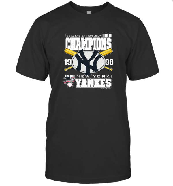 VINTAGE LOGO 7 NEW YORK YANKEES 1998 EASTERN DIVISION CHAMPS T-Shirt