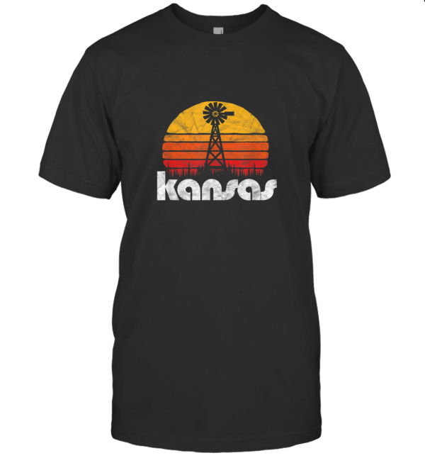 Vintage Kansas Distressed 80's Sun T-Shirt