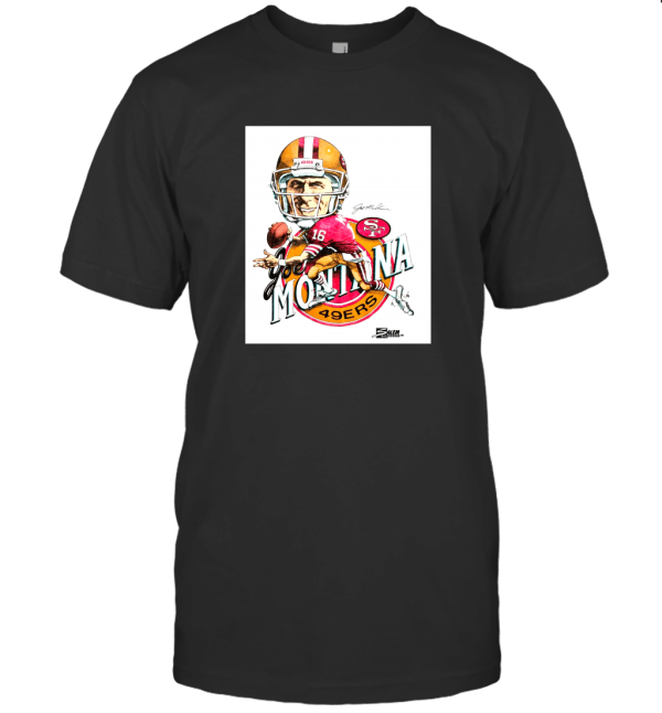 VINTAGE JOE MONTANA CARICATURE T-Shirt