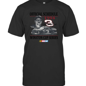 Vintage Dale Earnhardt 1994 NASCAR Schedule Winston Cup T-Shirt