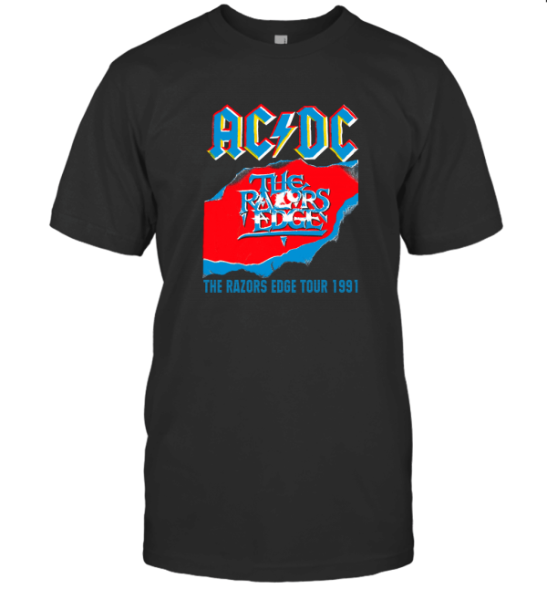ACDC Vintage 1991 The Razors Edge Tour T-Shirt