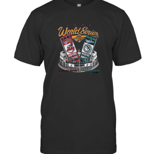 VINTAGE baseball 1997 World Series Florida Marlins VS cleveland indians T-Shirt