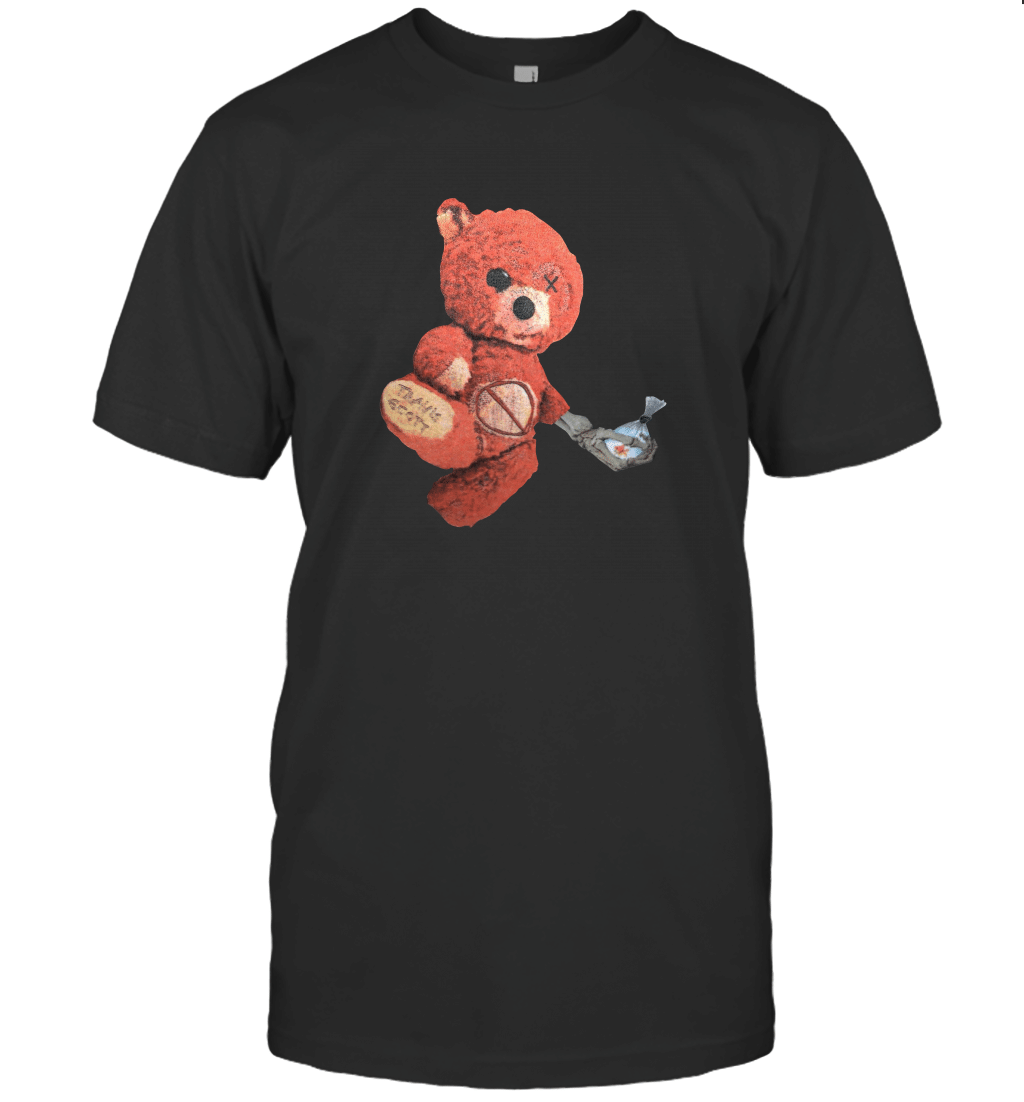 TRAVIS SCOTT Astroworld Tour date Teddy Bear T-Shirt