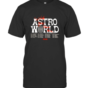 TRAVIS SCOTT Astroworld Tour date Teddy Bear  T-Shirt