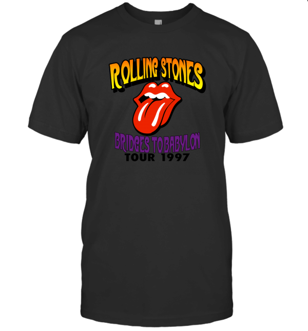 Vintage 1997 The Rolling Stones Bridges To Babylon Tour T-Shirt