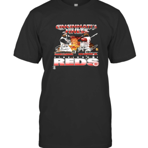 Vintage 2000 Cincinnati Reds Ken Griffey Jr Barry Larkin T-Shirt