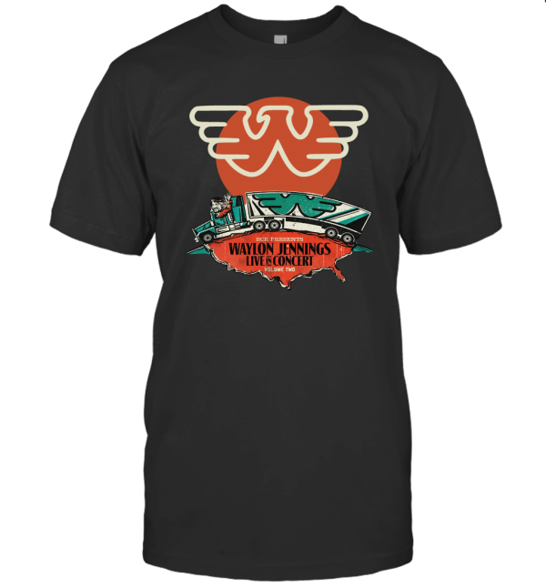 Waylon Jennings Live in Concert T-Shirt