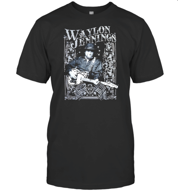 Waylon Jennings  Portrait T-Shirt