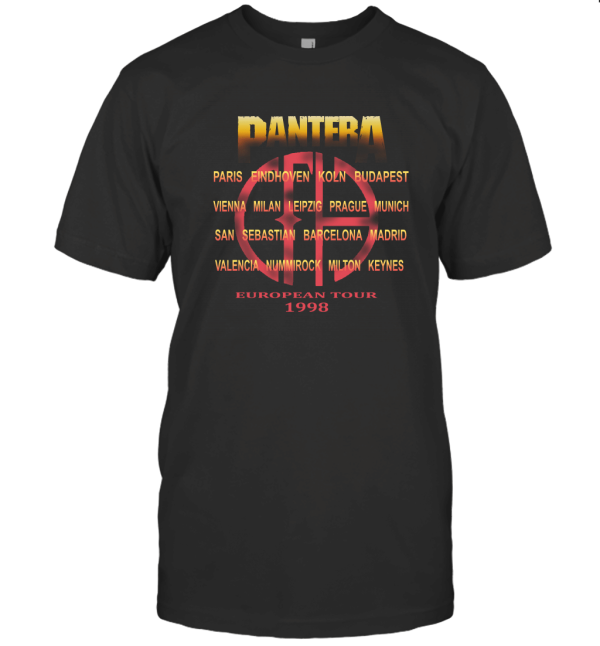 Vintage Pantera European Tour 1998 TS T-Shirt