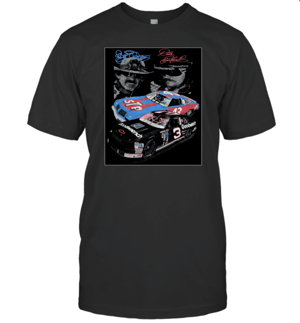 Vintage Nascar Winston Cup Dale Earnhardt Richard Petty T shirt 90s T-Shirt