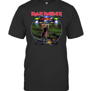 Vintage iron maiden eddie lives somewhere on tour 1987 T-Shirt
