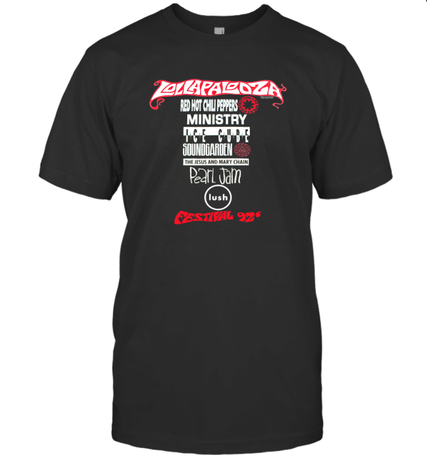 Vintage 1992 LOLLAPALOOZA BACK T-Shirt