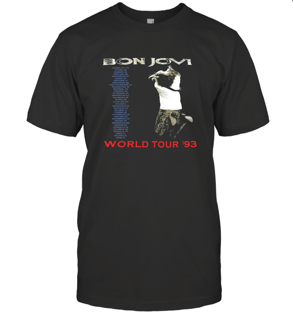 Vintage 90's BON JOVI 1993 TS T-Shirt
