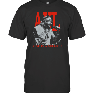 Vintage 80s Bootleg W.AXL ROSE One in A Million T-Shirt
