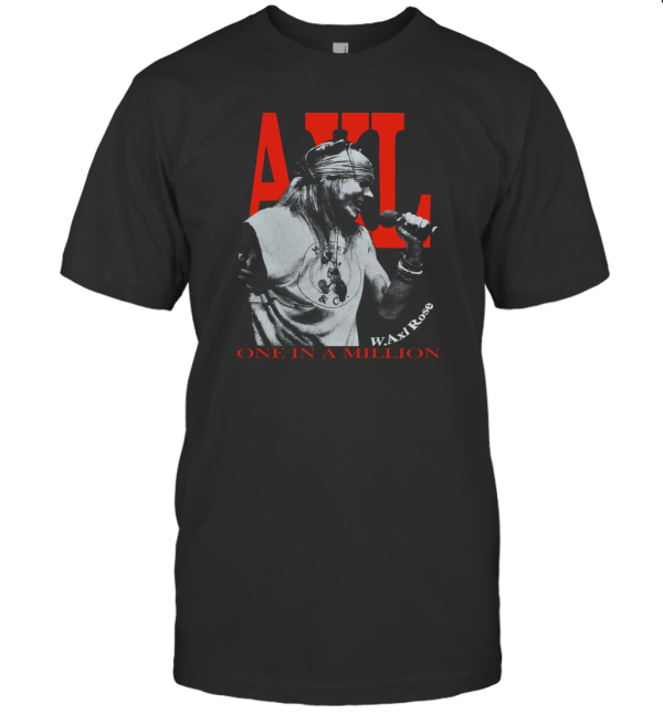 Vintage 80s Bootleg W.AXL ROSE One in A Million T-Shirt