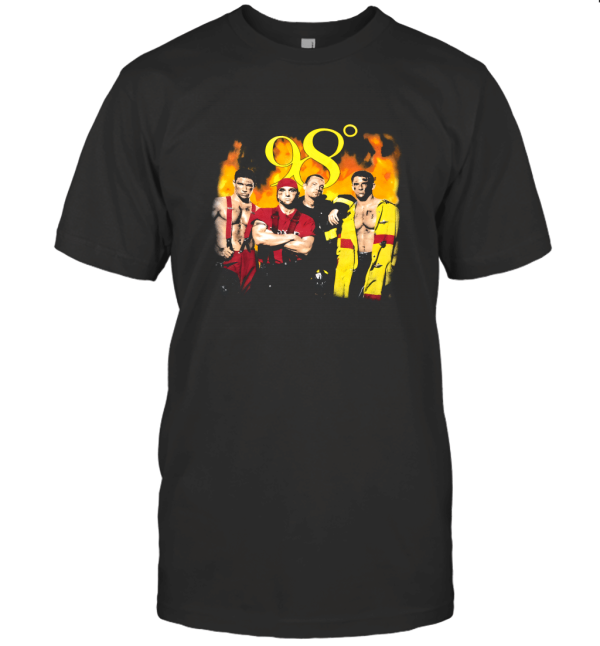 Very Rare Vintage 98 DEGREES  Heat It Up Tour T-Shirt