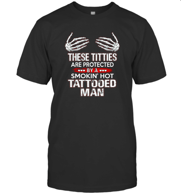 Vallowa These Titties are Protected by a Smokin' hot Tattooed T-Shirt