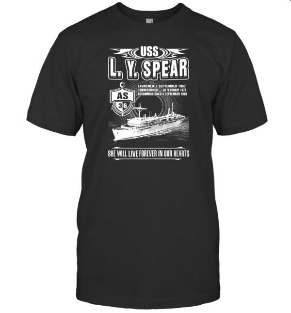 USS L Y Spear As 3 T-Shirt