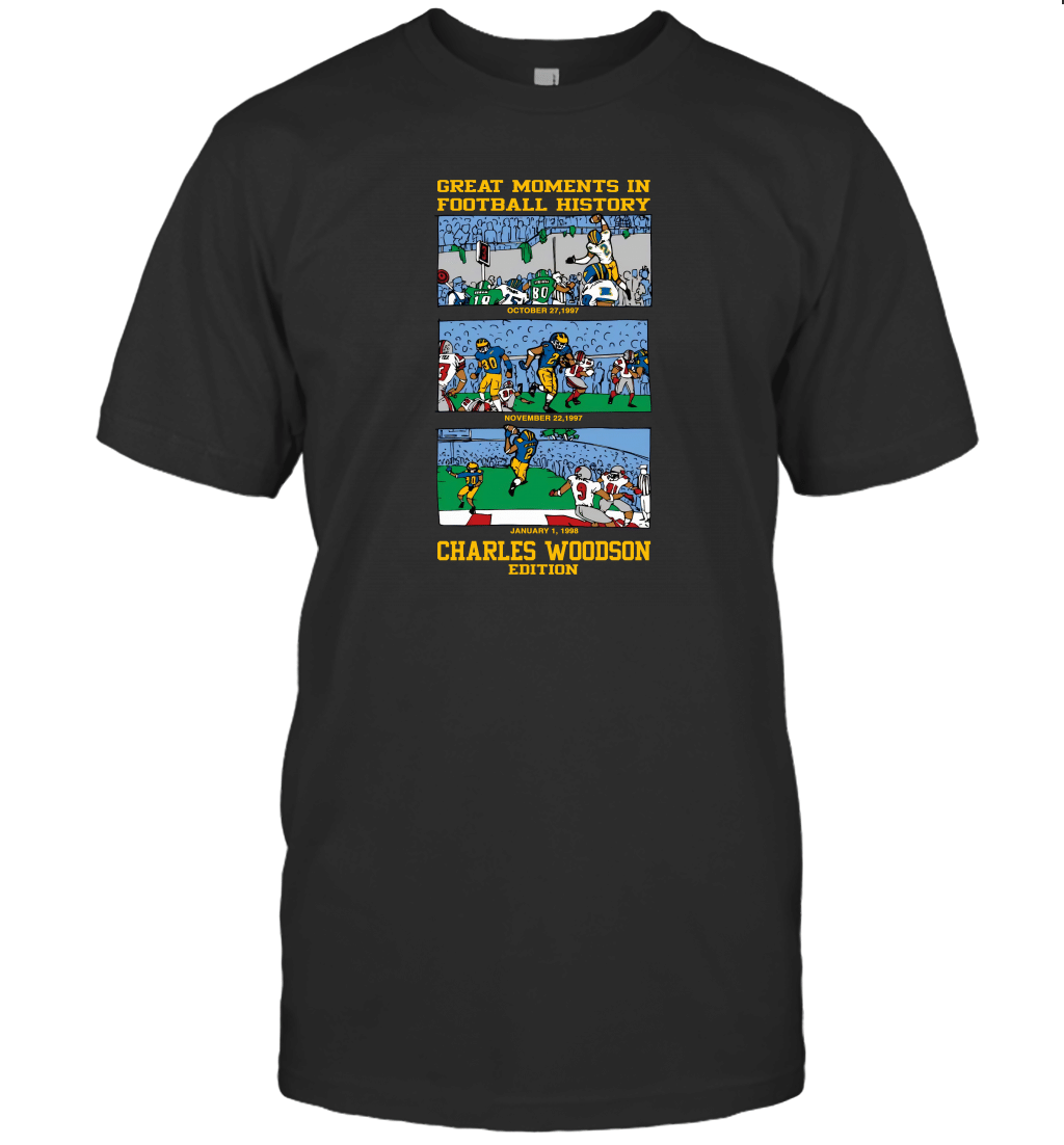 UGP Campus Apparel Charles Woodson Football History T-Shirt