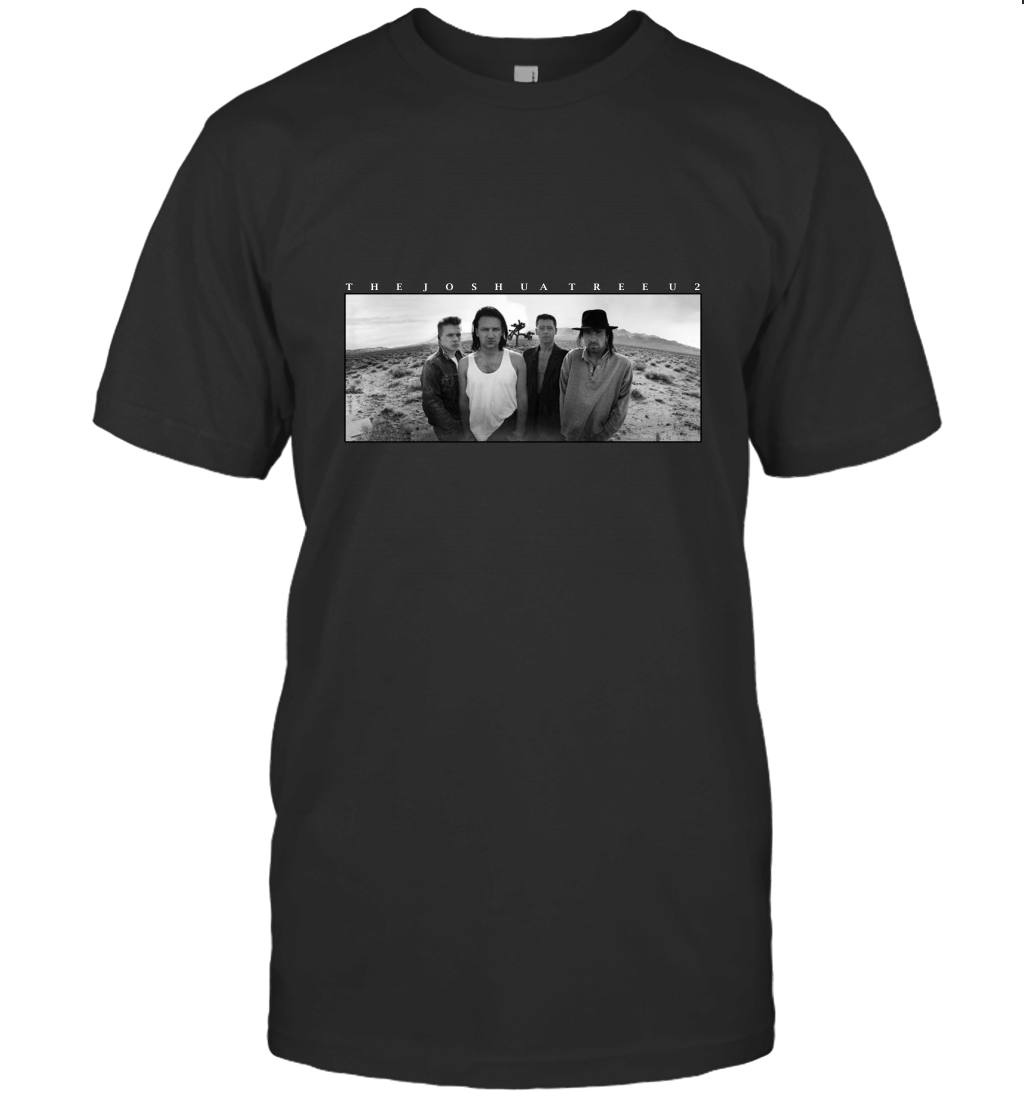 U2 Vintage 1987 Fall Joshua BLACK T-Shirt