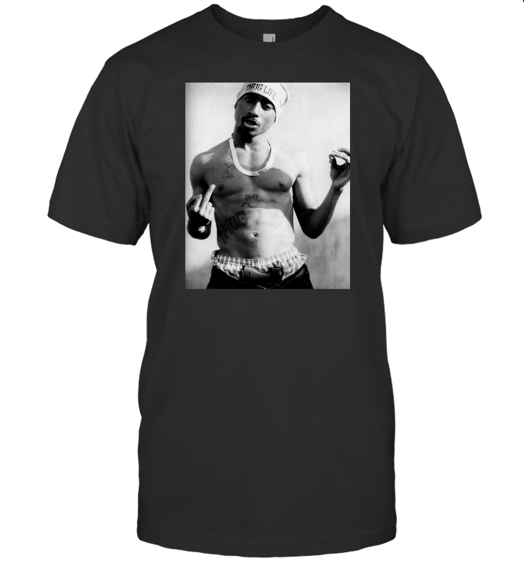 Tupac t shirt black and white T-Shirt