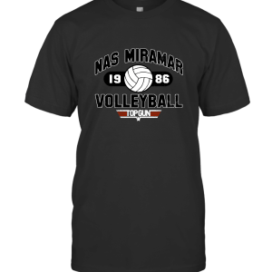 Top Gun Action Thriller Movie Nas Miramar Volleyball T-Shirt