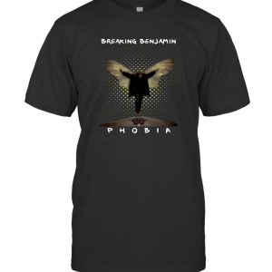 Toomi Men's Breaking Benjamin Phobia Flyer Pattern T-Shirt
