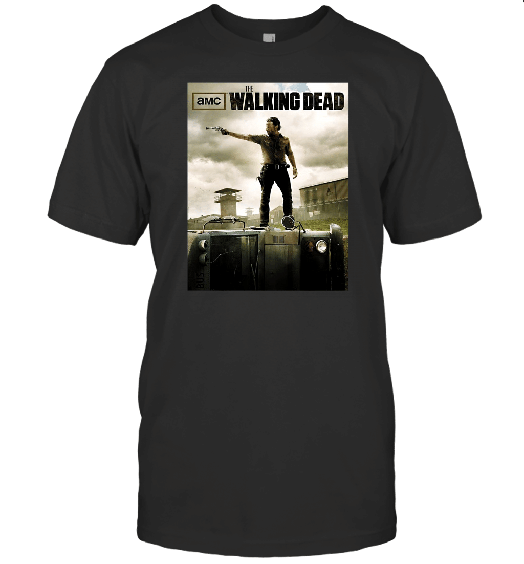 The Walking Dead Rick Grimes Poster Logo T-Shirt
