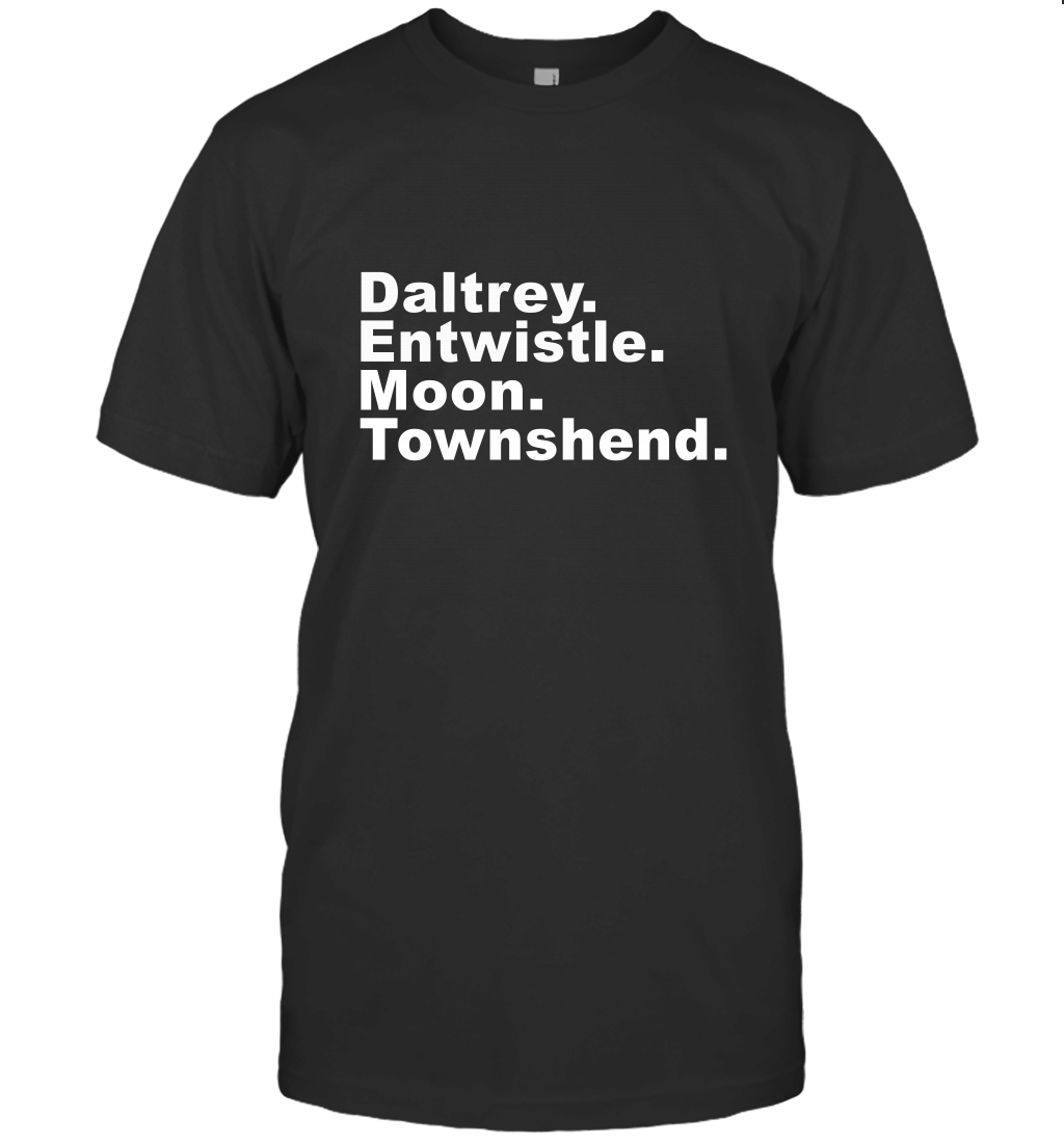 The who band members daltrey entwistle moon townshend T-Shirt