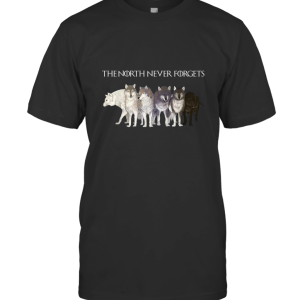 The North Never Forgets Six Direwolves GOT T-Shirt