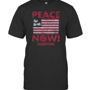 Woodstock Peace Now American Flag T-Shirt