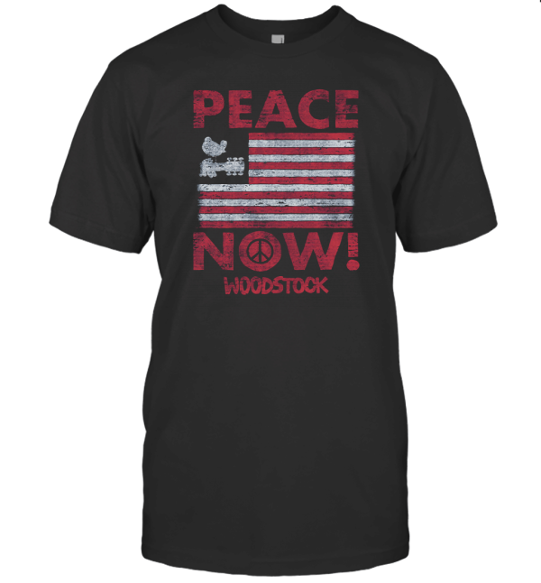 Woodstock Peace Now American Flag T-Shirt