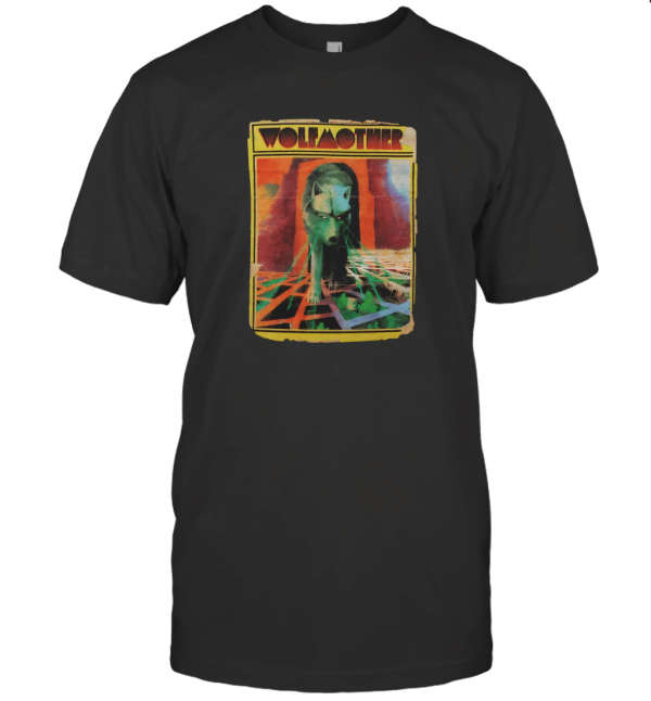 Wolfmother Lazer Eyes Wolf Large T-Shirt