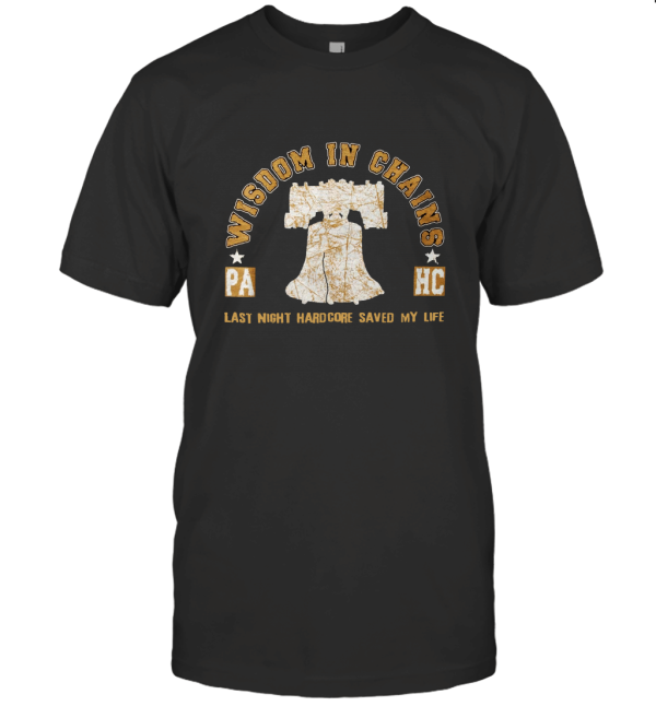 WISDOM IN CHAINS MEN'S HARDCORE SAVED MY LIFE T-Shirt
