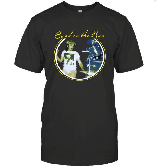 Wings Band On The Run Logo Official T-Shirt