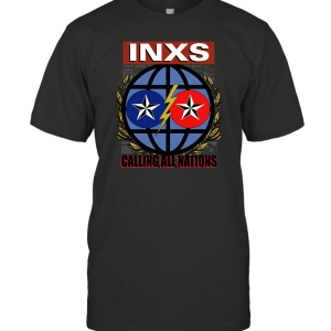 80s INXS Calling All Nations Tour 1988 T-Shirt