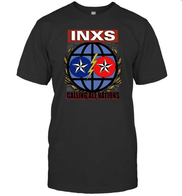 80s INXS Calling All Nations Tour 1988 T-Shirt