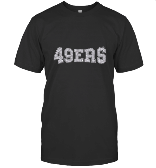 49ERS OFF SHOULDER RAW EDGE T-Shirt