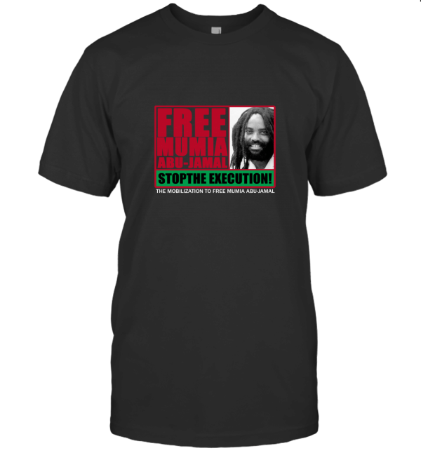 90s Free Mumia Abu Jamal Political Prisoner T-Shirt
